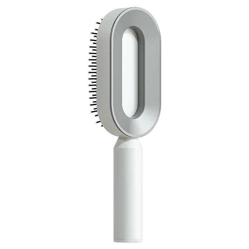 Self-Cleaning Hair Brush for Women – One-Key Cleaning & Scalp Massage