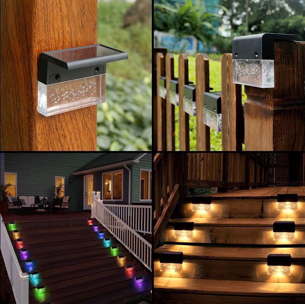 Waterproof RGB LED Solar Step & Fence Light