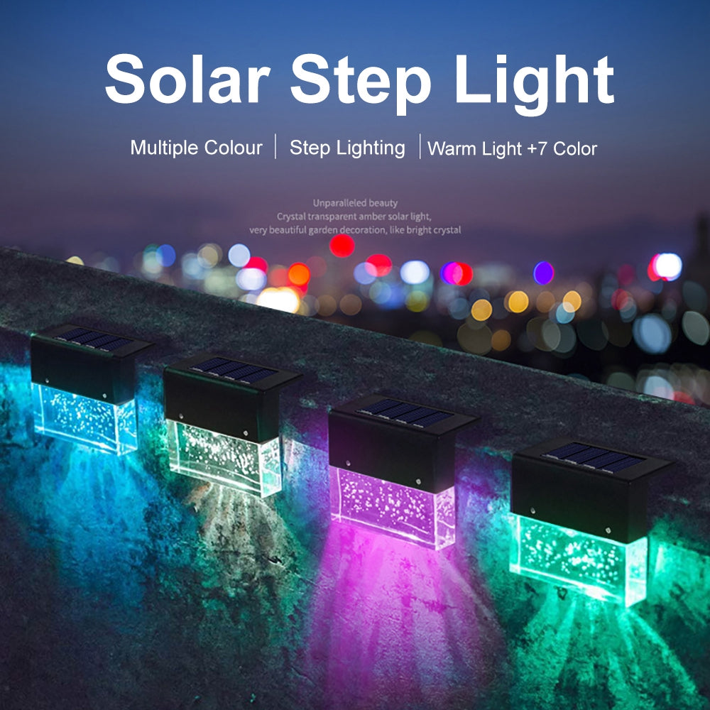 Waterproof RGB LED Solar Step & Fence Light