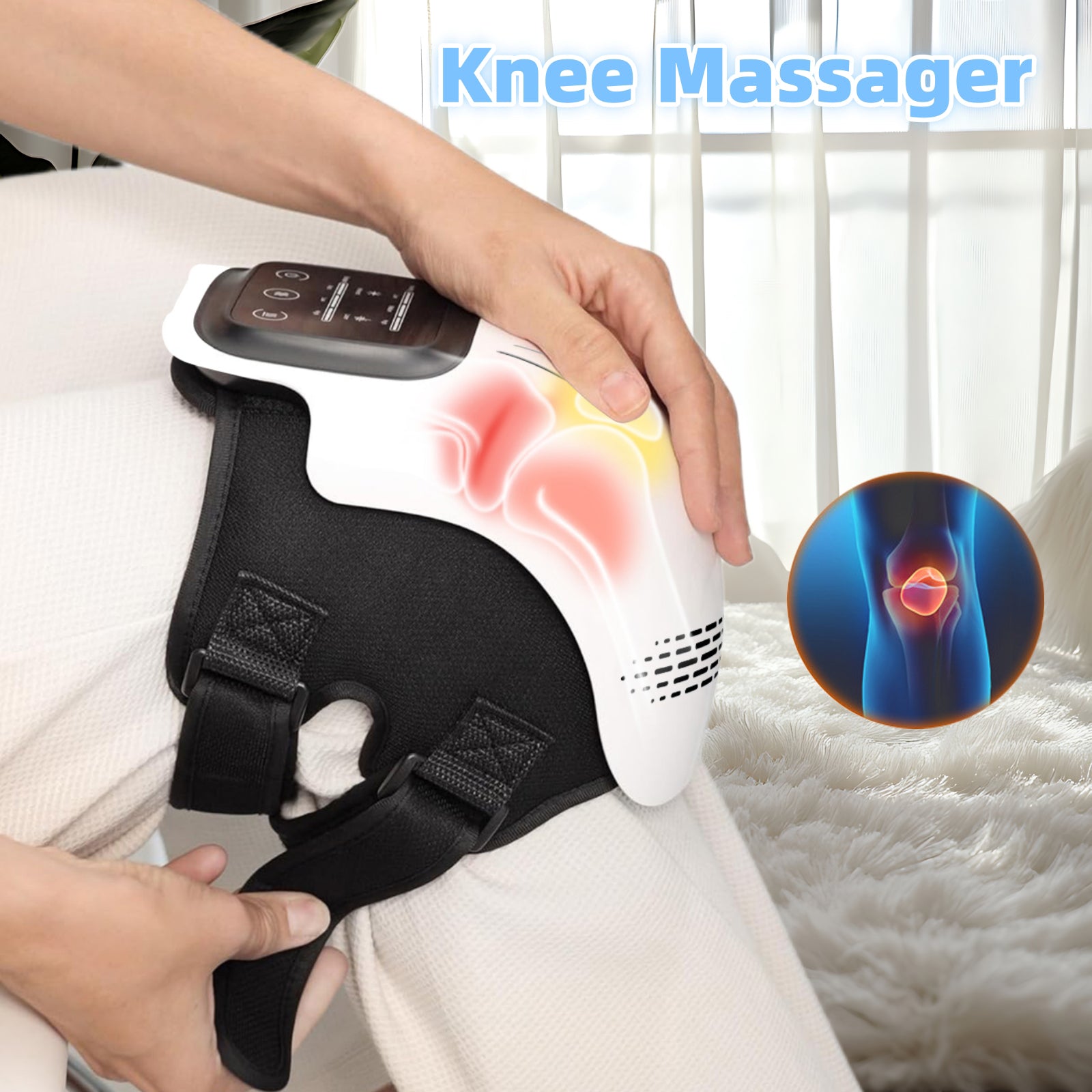 Rechargeable Electric Knee Massager -Smart kneading massage technology