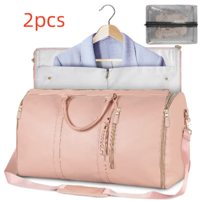 Ideal for clothes, shoes, and travel essentials- Large capacity travel duffle bag for women