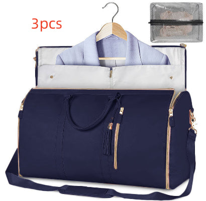 Ideal for clothes, shoes, and travel essentials- Large capacity travel duffle bag for women