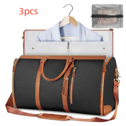 Ideal for clothes, shoes, and travel essentials- Large capacity travel duffle bag for women