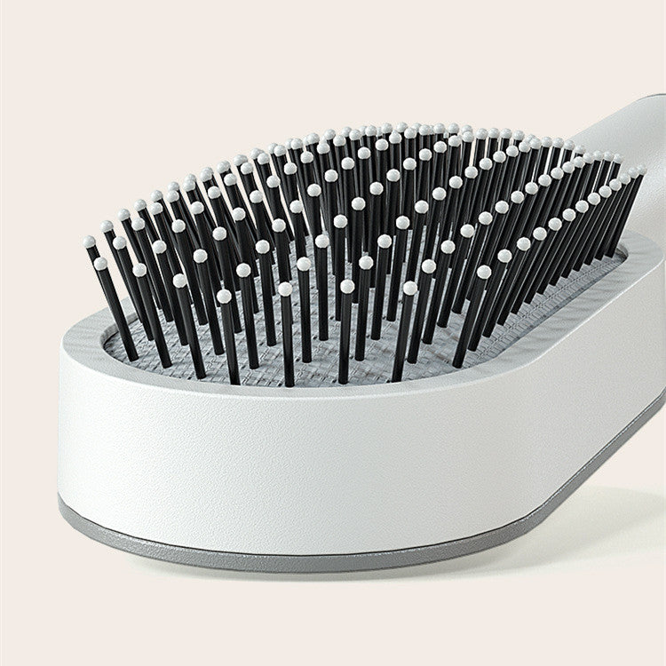 Self-Cleaning Hair Brush for Women – One-Key Cleaning & Scalp Massage